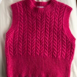 Pink knit sweater